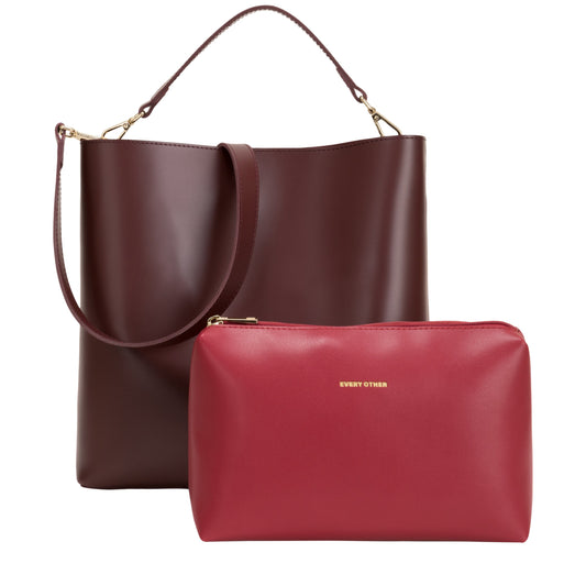 Portrait Tote Bag - Burgundy