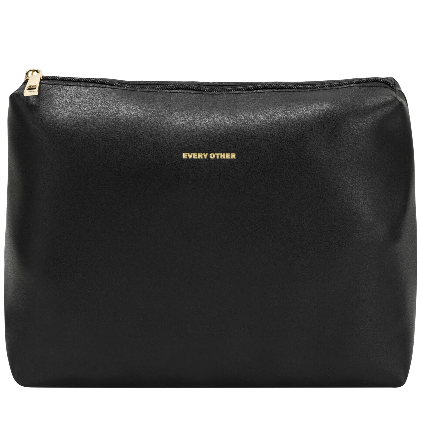 Twin Strap Large Shoulder Bag - Black