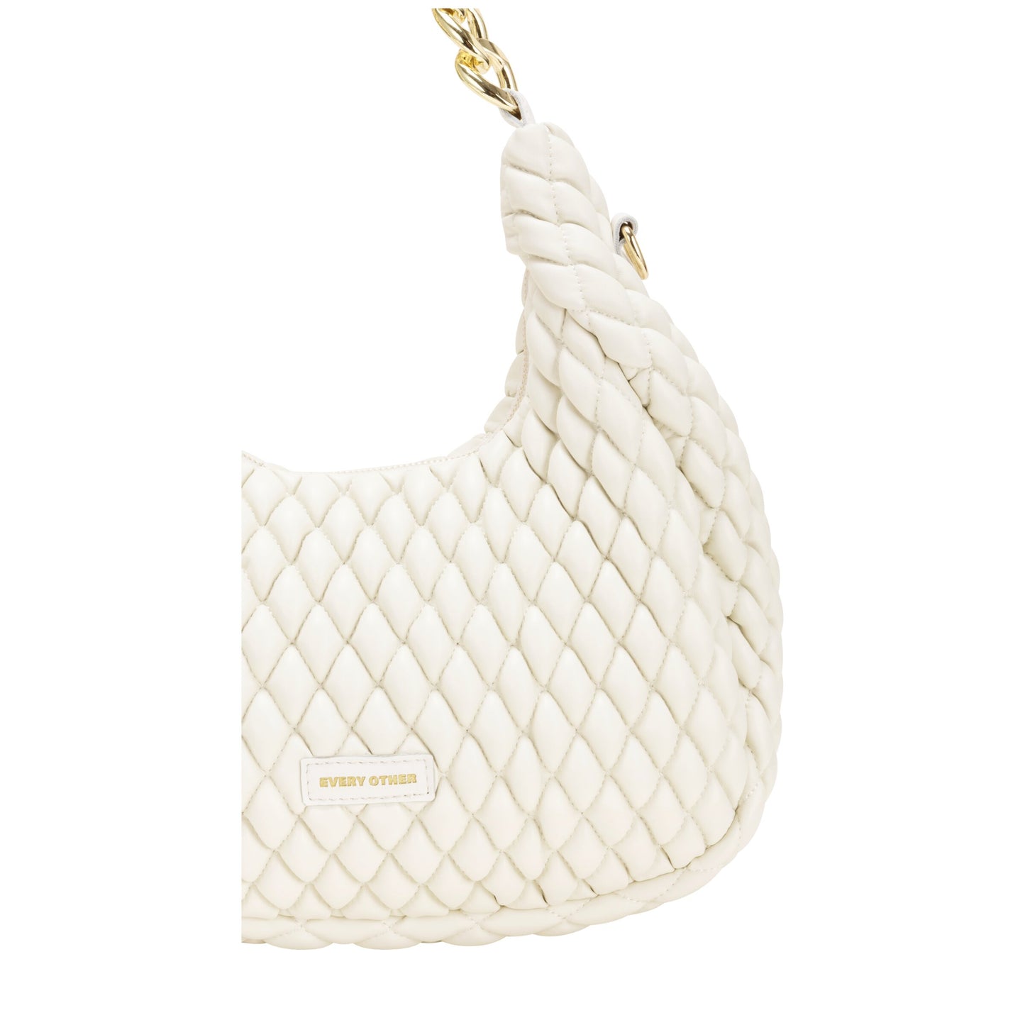 Quilted Shoulder Bag - White