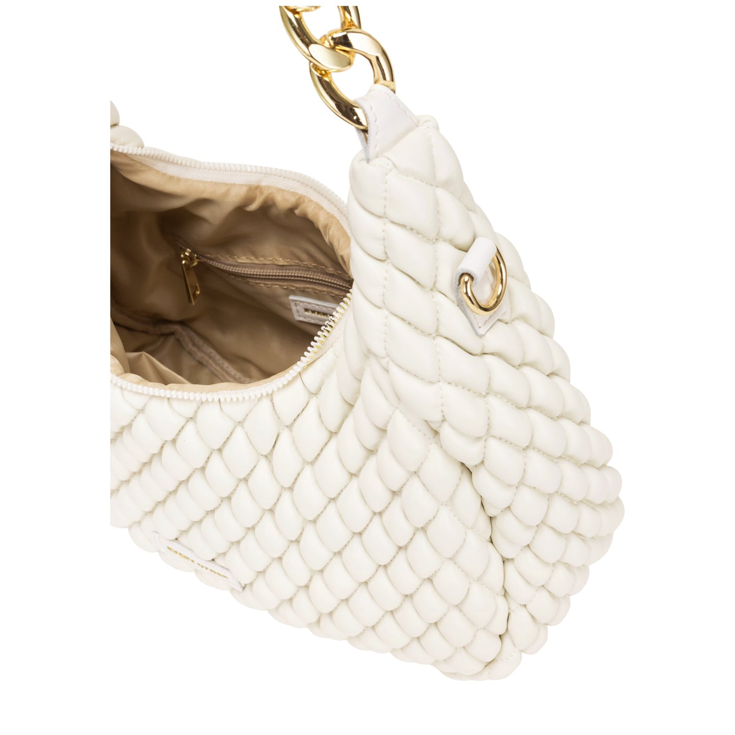 Quilted Shoulder Bag - White