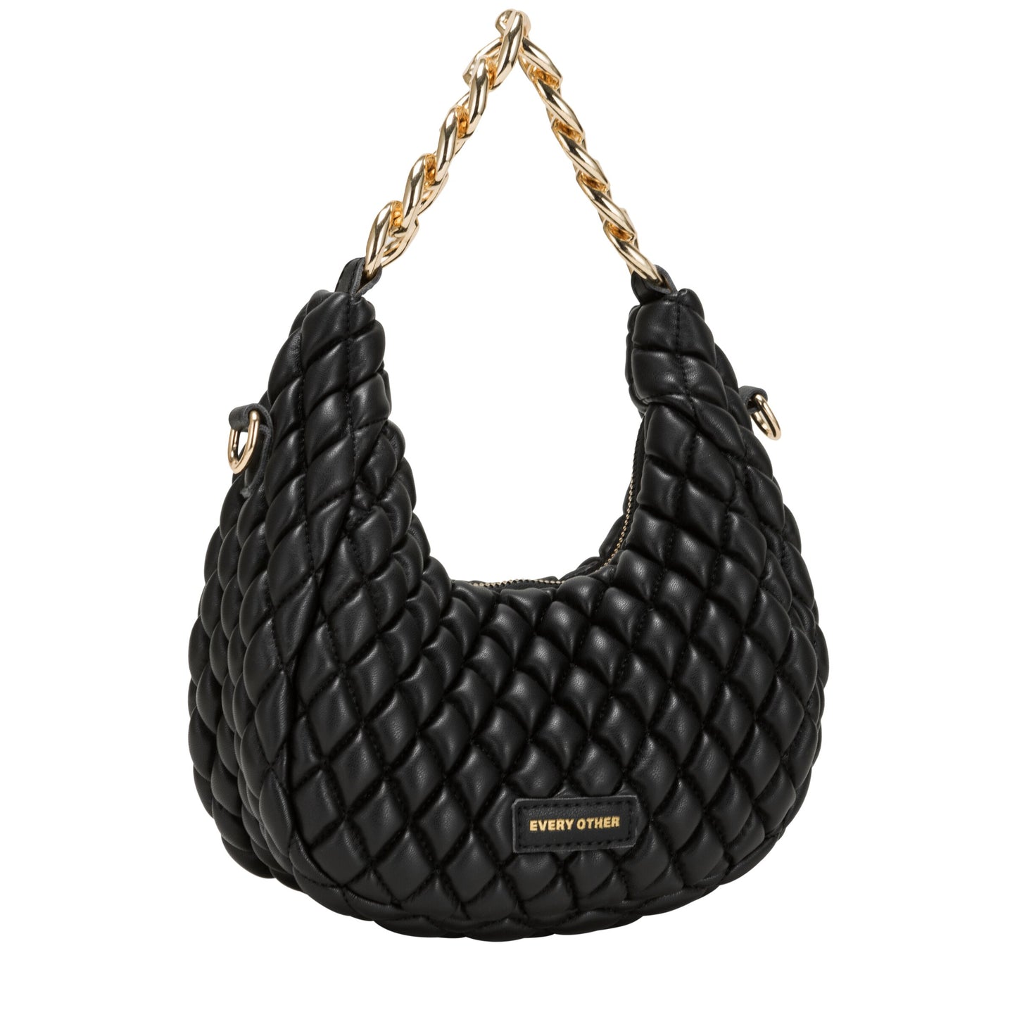 Quilted Grab Bag - Black