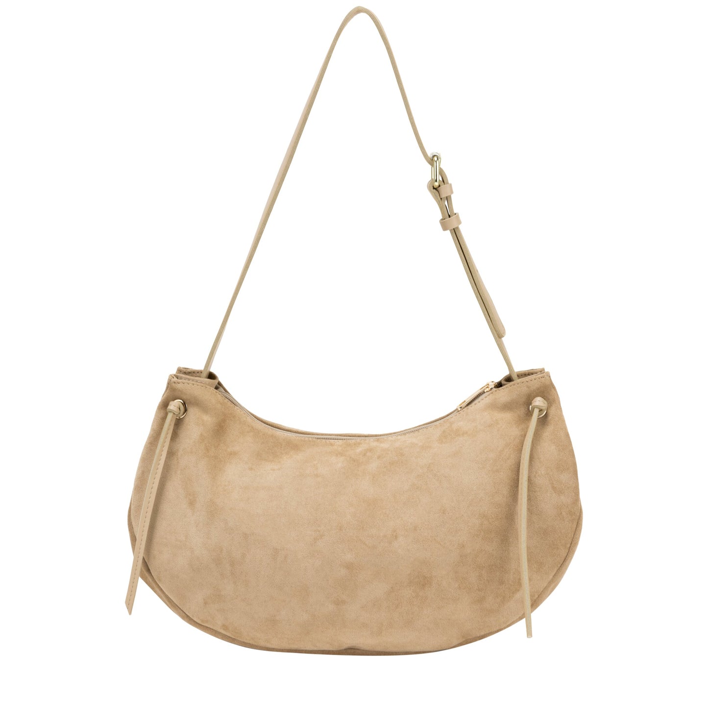 Tassel Slouch Shoulder Bag - Sand