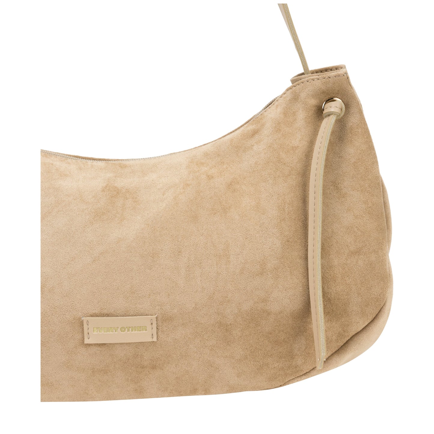 Tassel Slouch Shoulder Bag - Sand