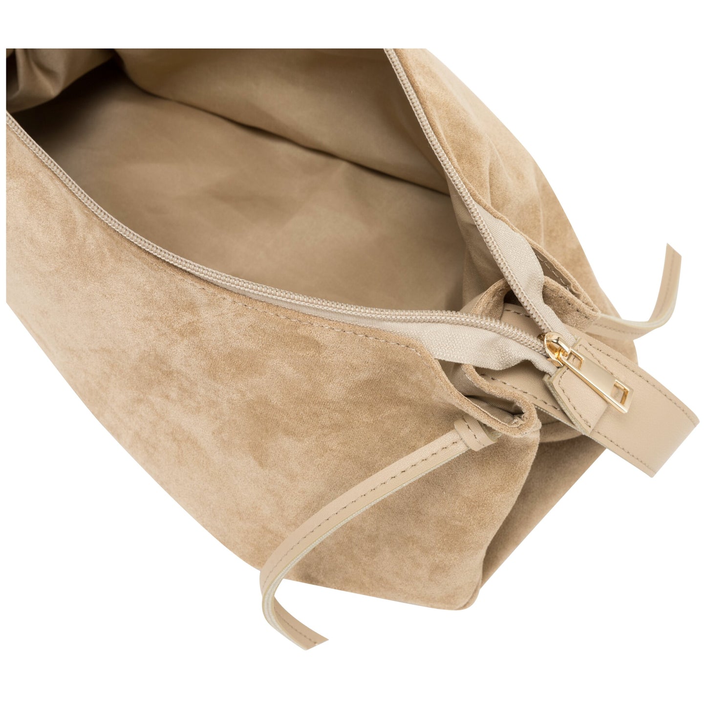 Tassel Slouch Shoulder Bag - Sand