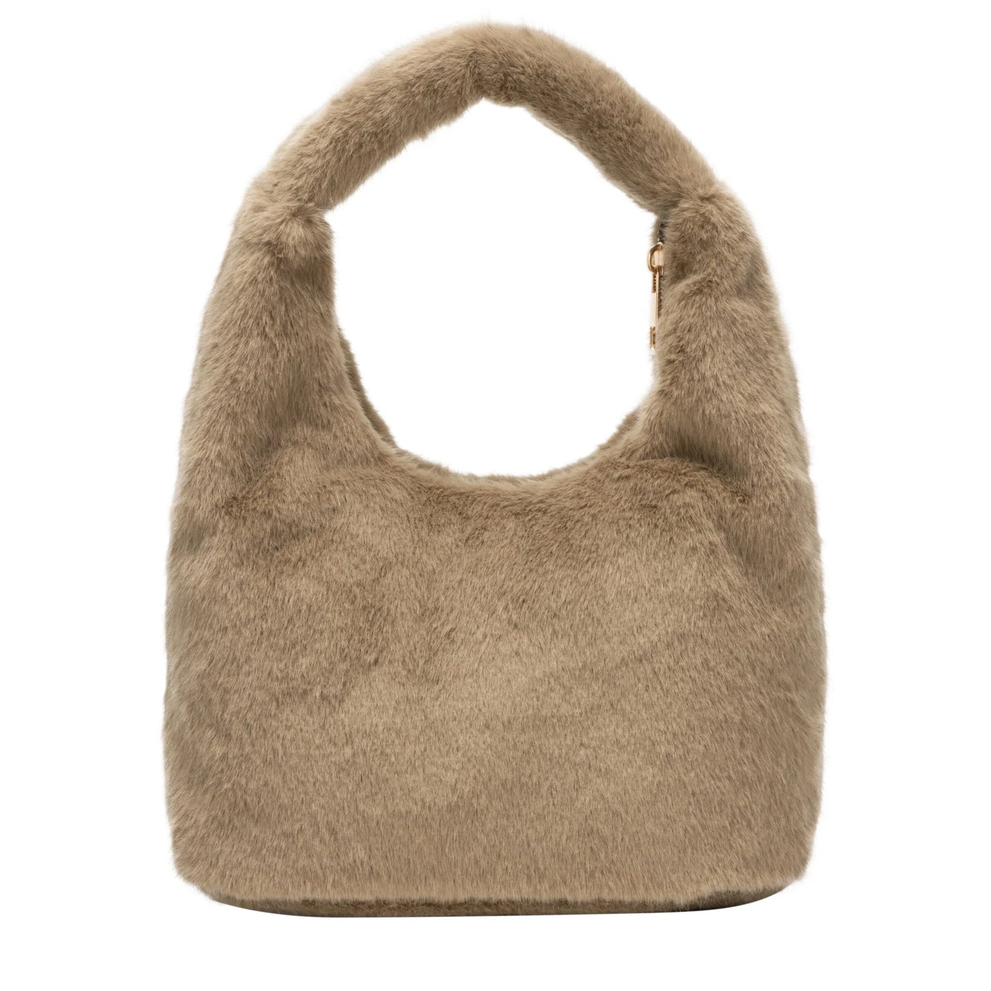 Faux Fur Scoop Grab Bag - Taupe