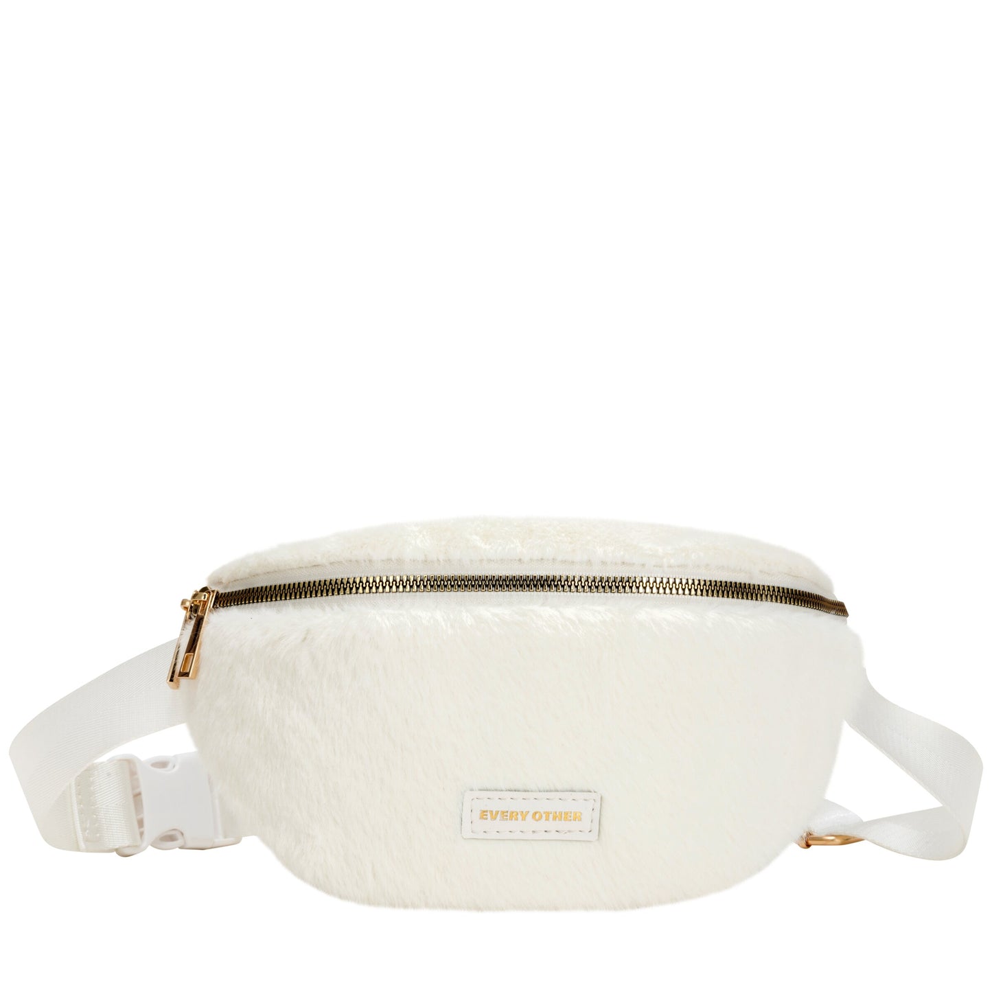 Faux Fur Sling Bag - Off White