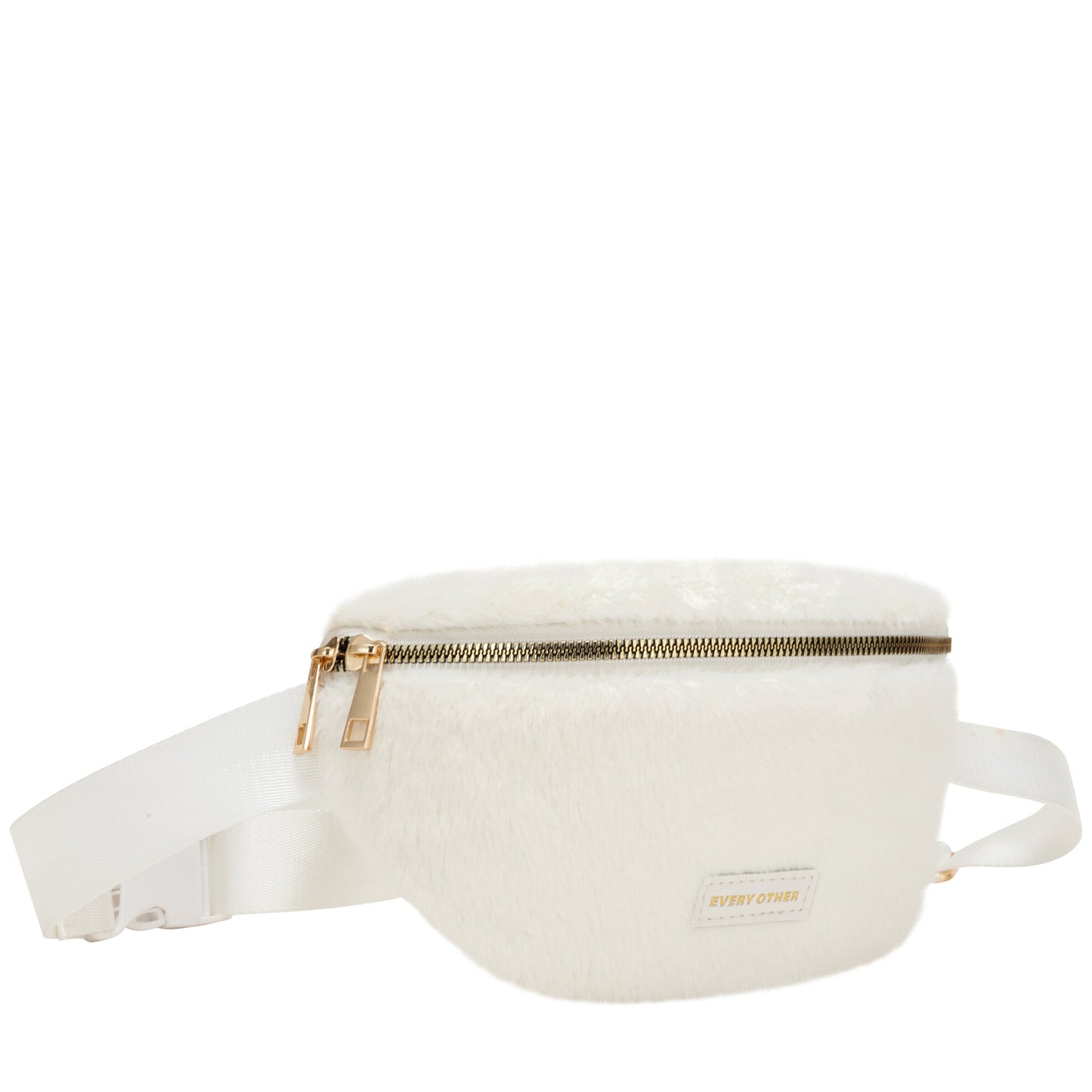 Faux Fur Sling Bag - Off White