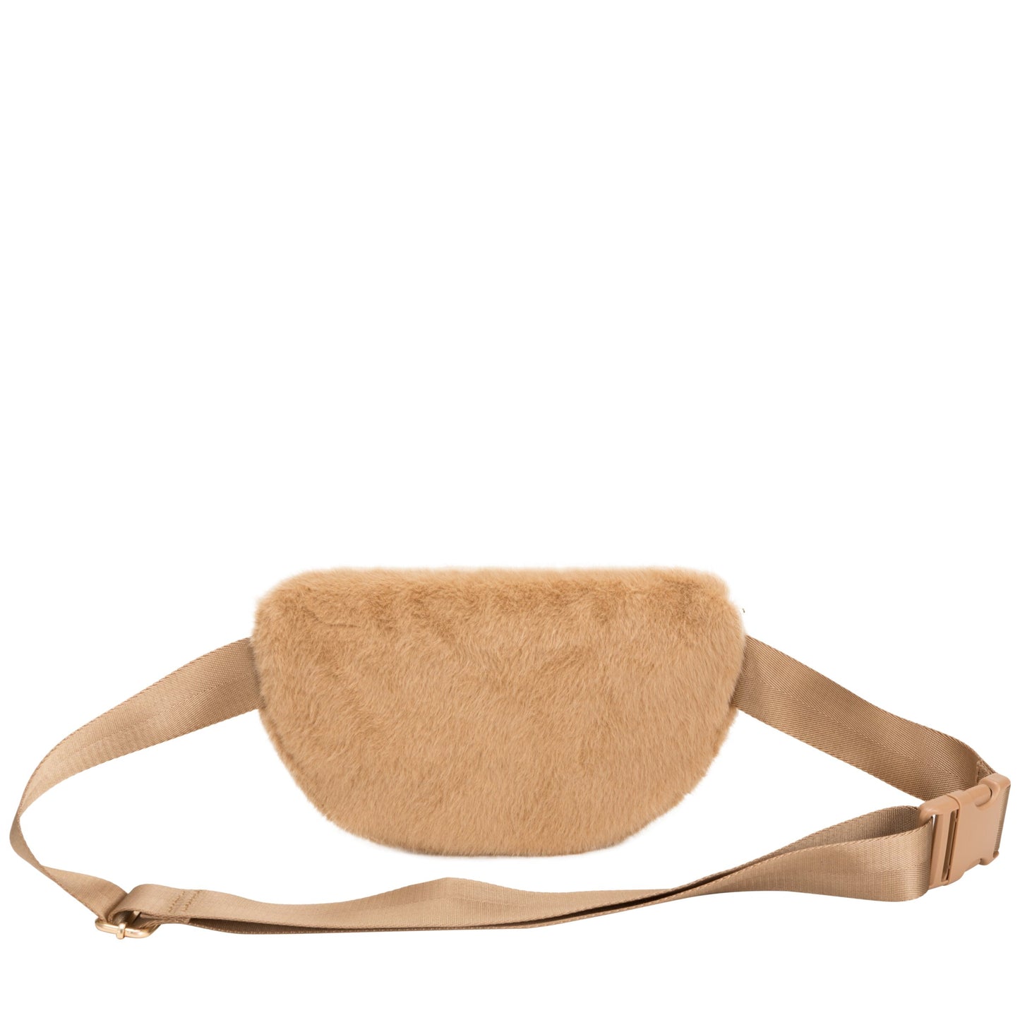 Faux Fur Sling Bag - Tan