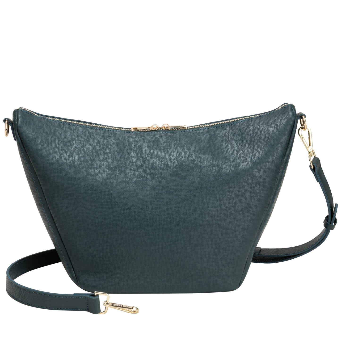 Large V Line Shoulder Bag - Dark Teal