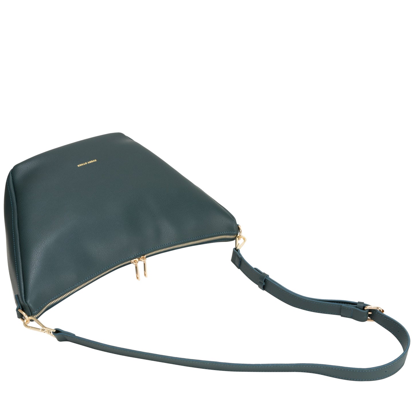 Large V Line Shoulder Bag - Dark Teal