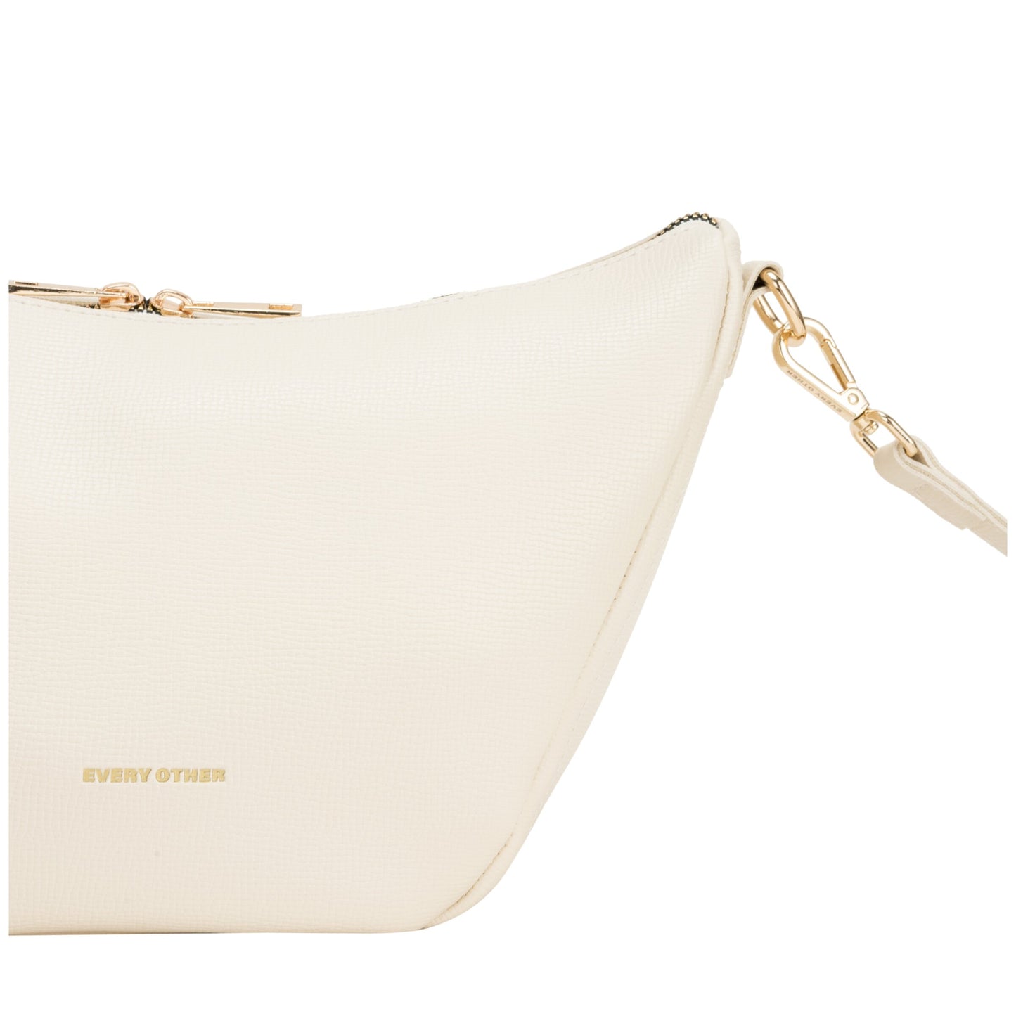 Medium V Line Shoulder Bag - Off White