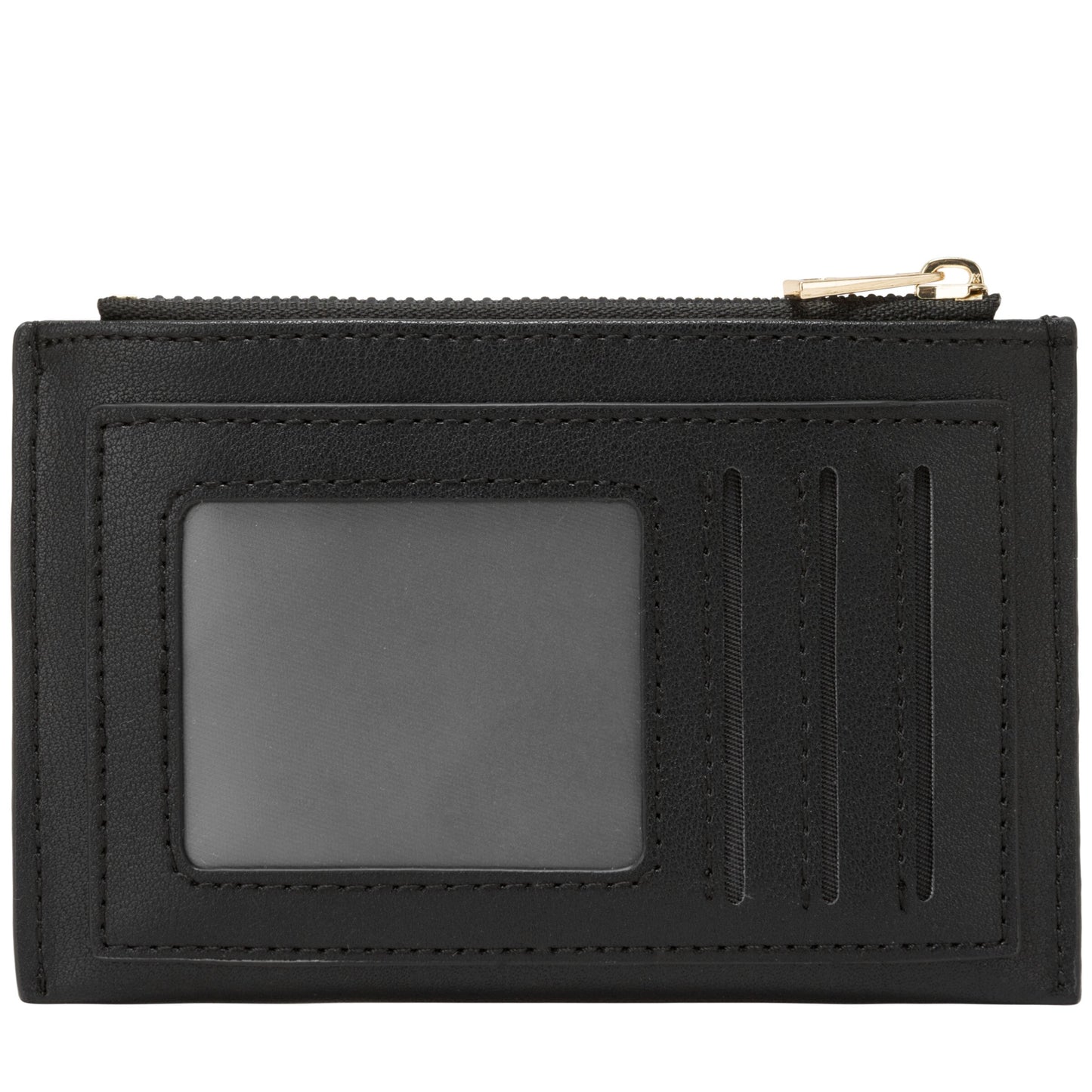 Zip Top Card Holder - Black