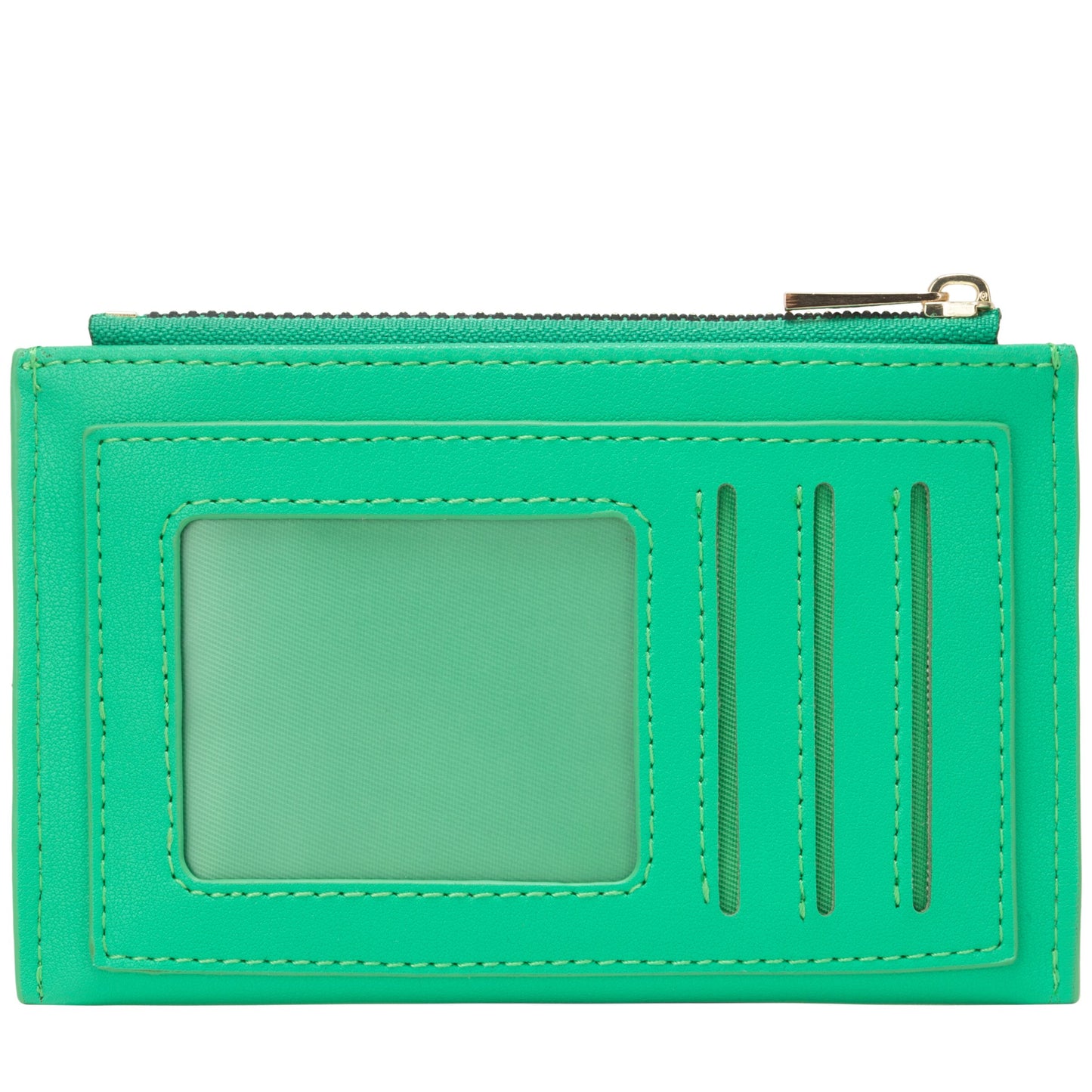 Zip Top Card Holder - Green