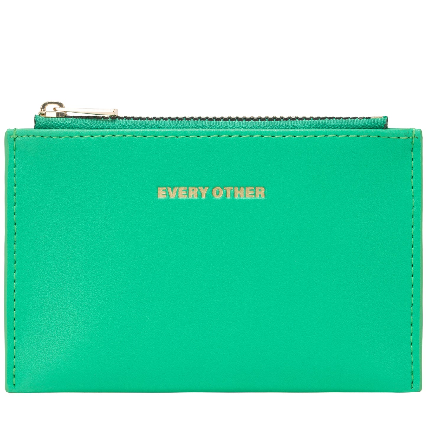 Zip Top Card Holder - Green