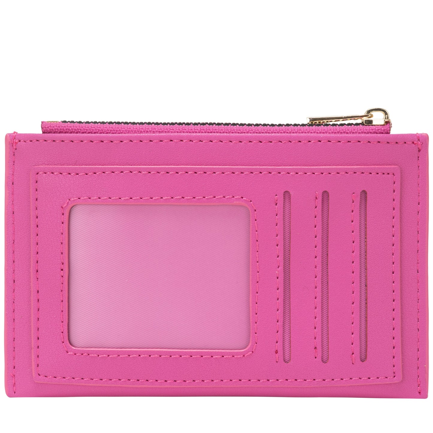 Zip Top Card Holder - Pink