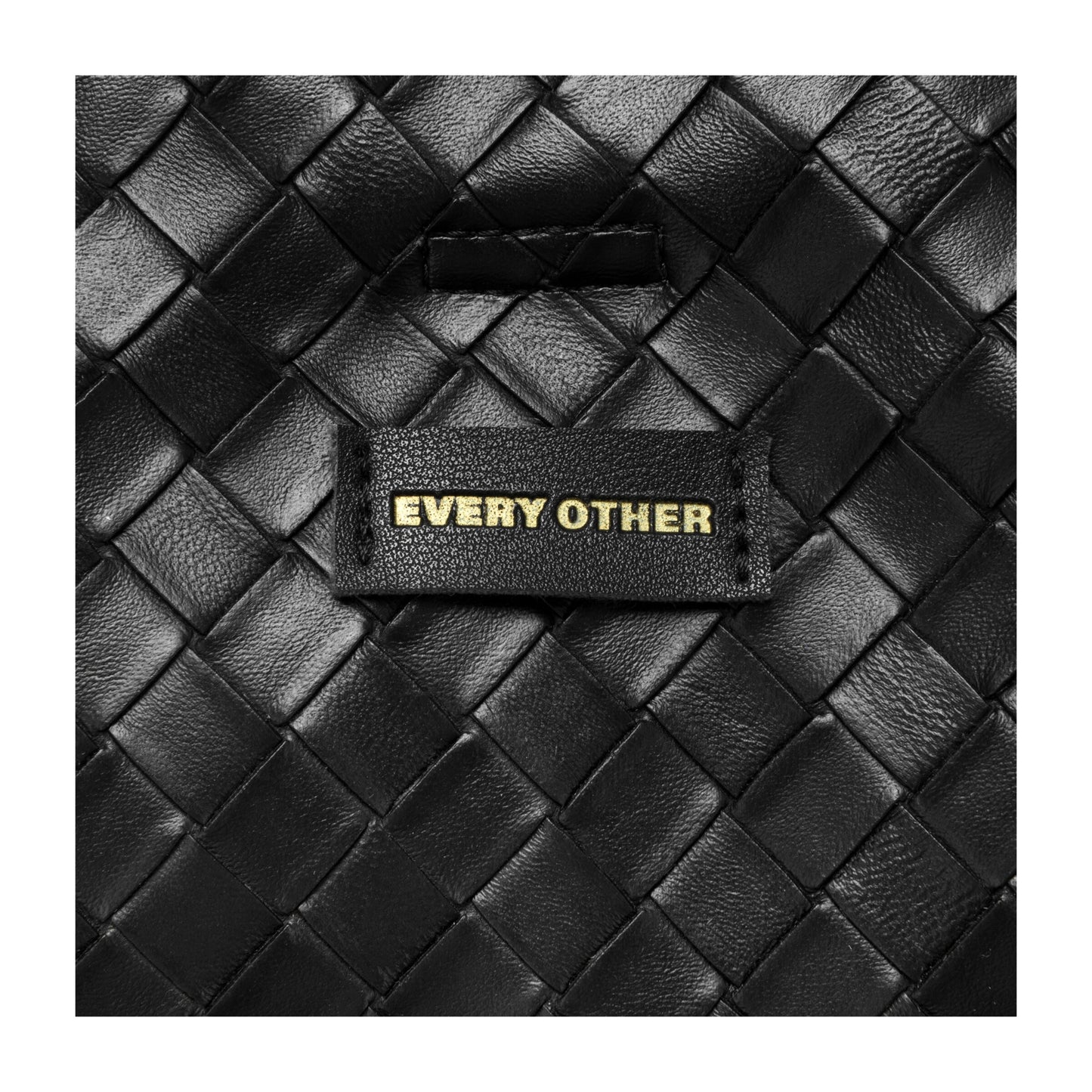 Woven Tote Bag - Black