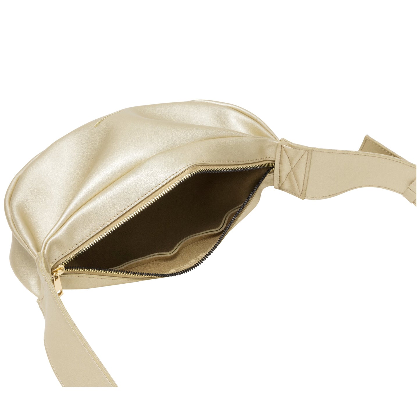 Soft Crescent Bag - Gold
