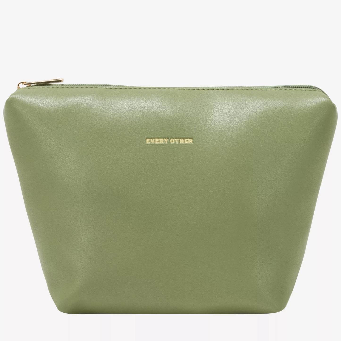 Straw Curve Top Grab Bag - Olive