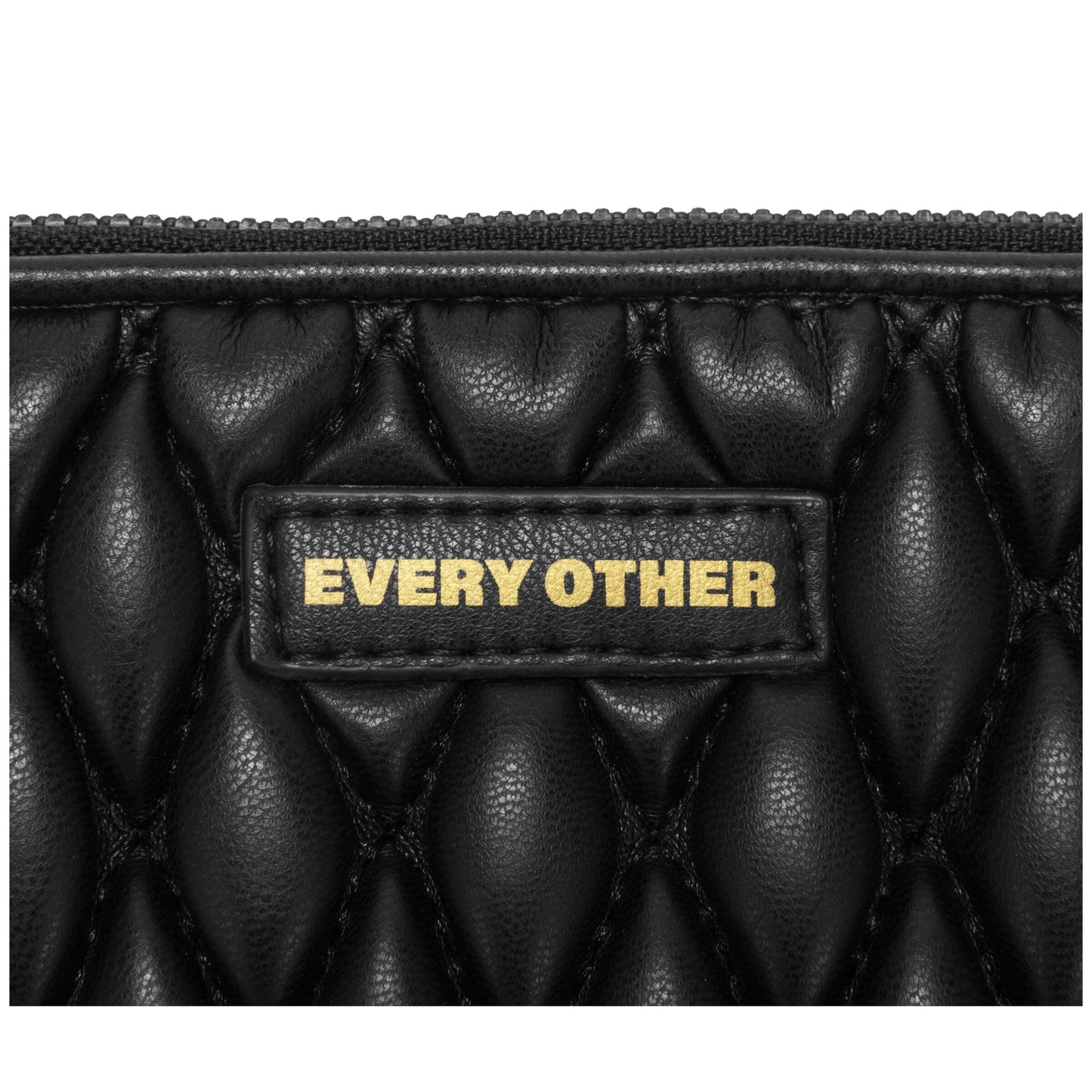 Quilted Card Holder - Black