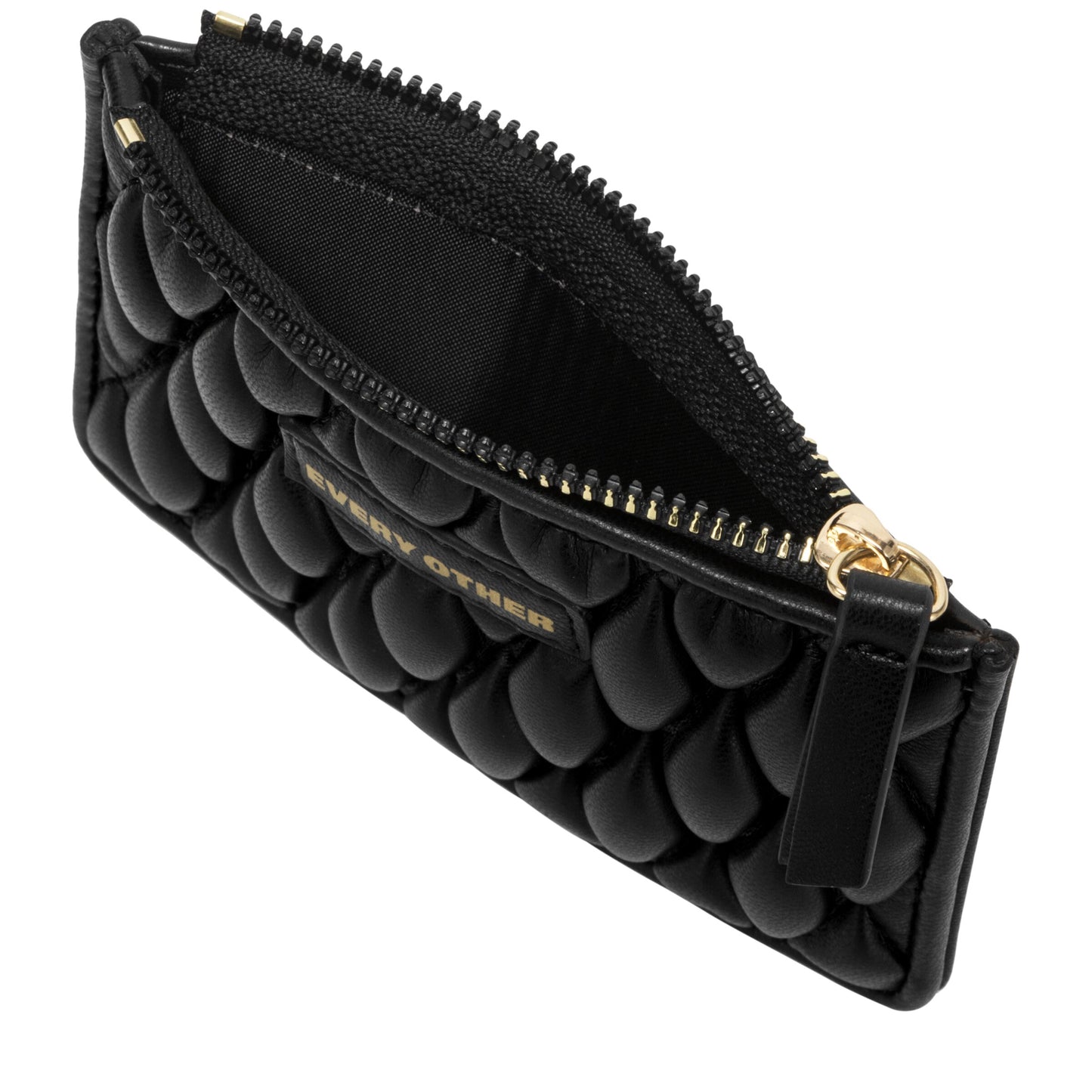 Quilted Card Holder - Black