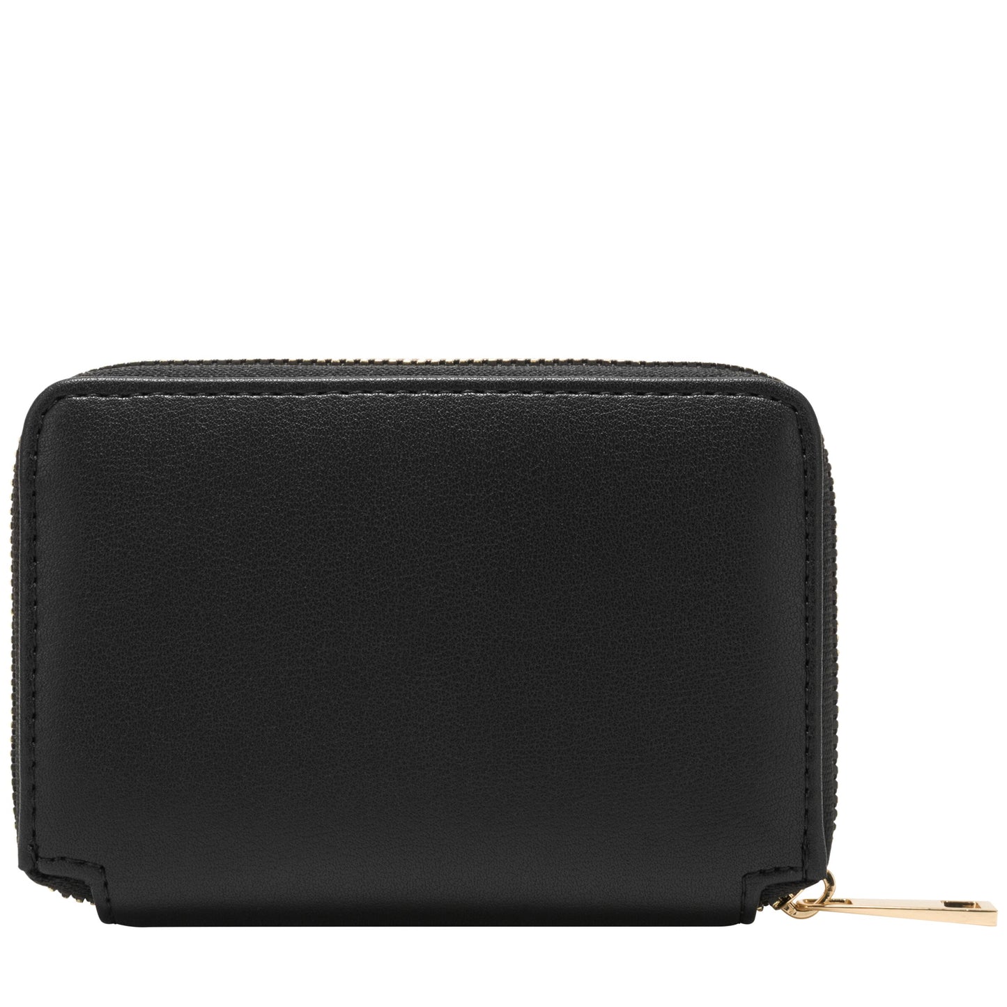 Zip Round Small Purse - Black
