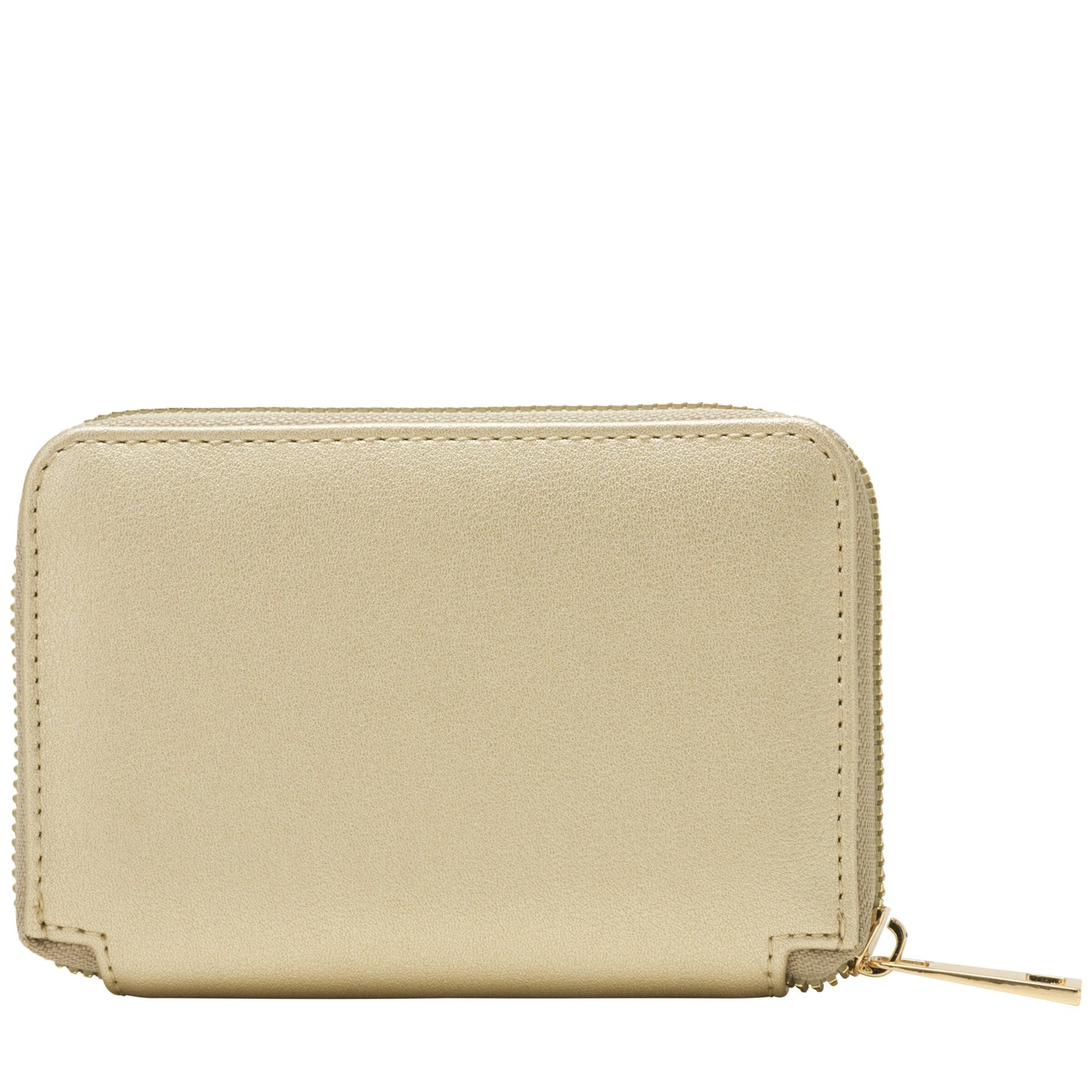 Zip Round Small Purse - Gold