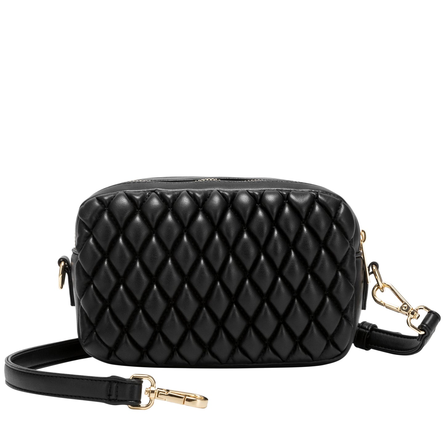 Quilted Camera Bag - Black