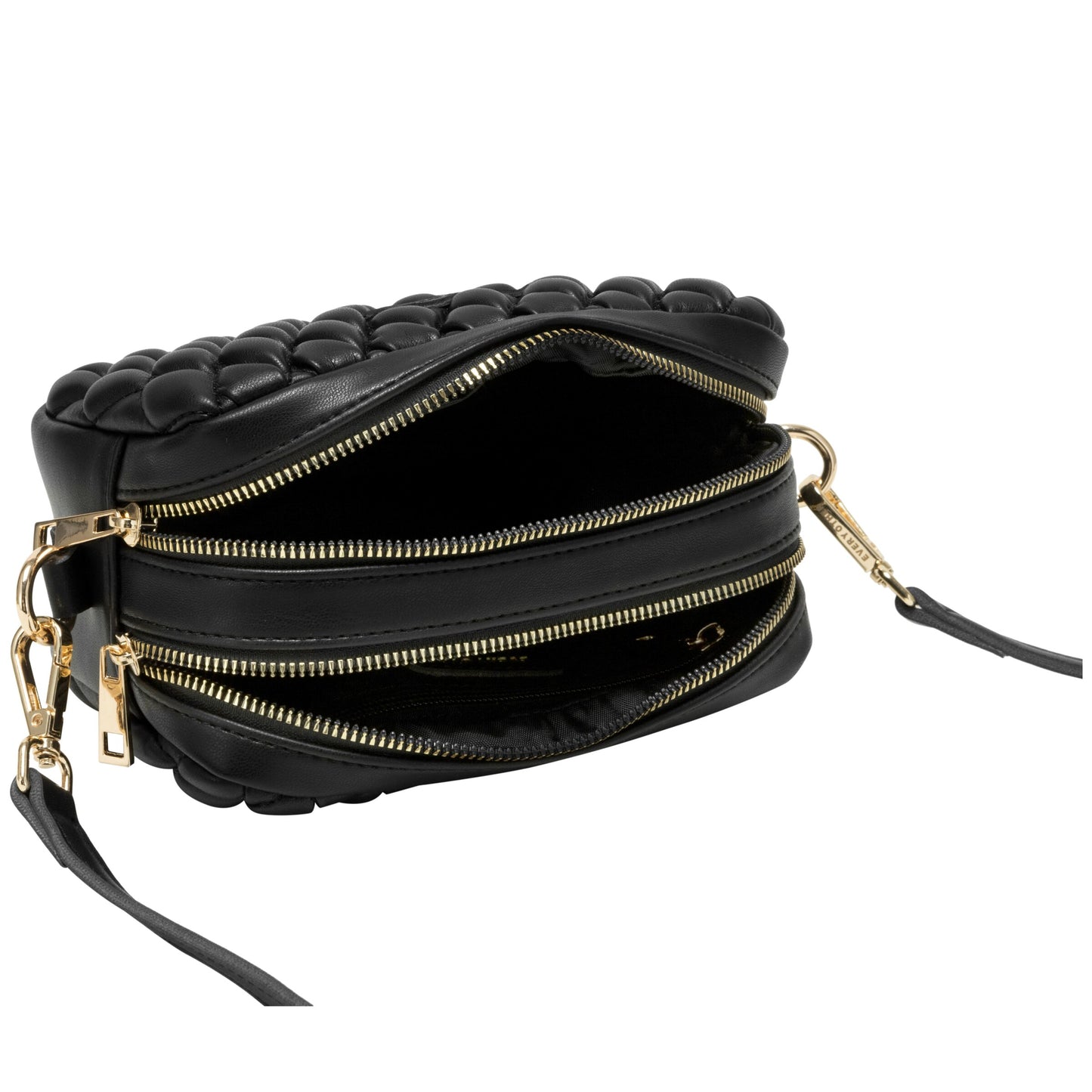 Quilted Camera Bag - Black