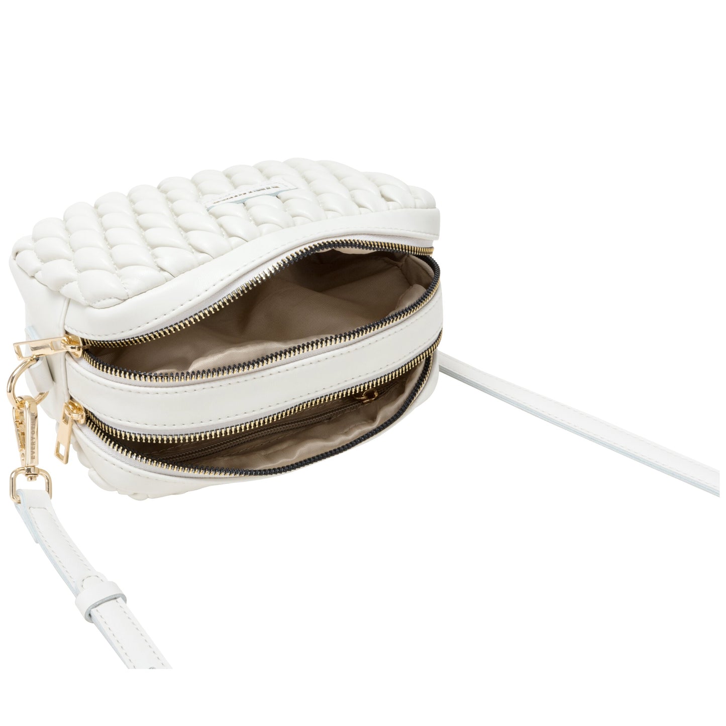 Quilted Camera Bag - White