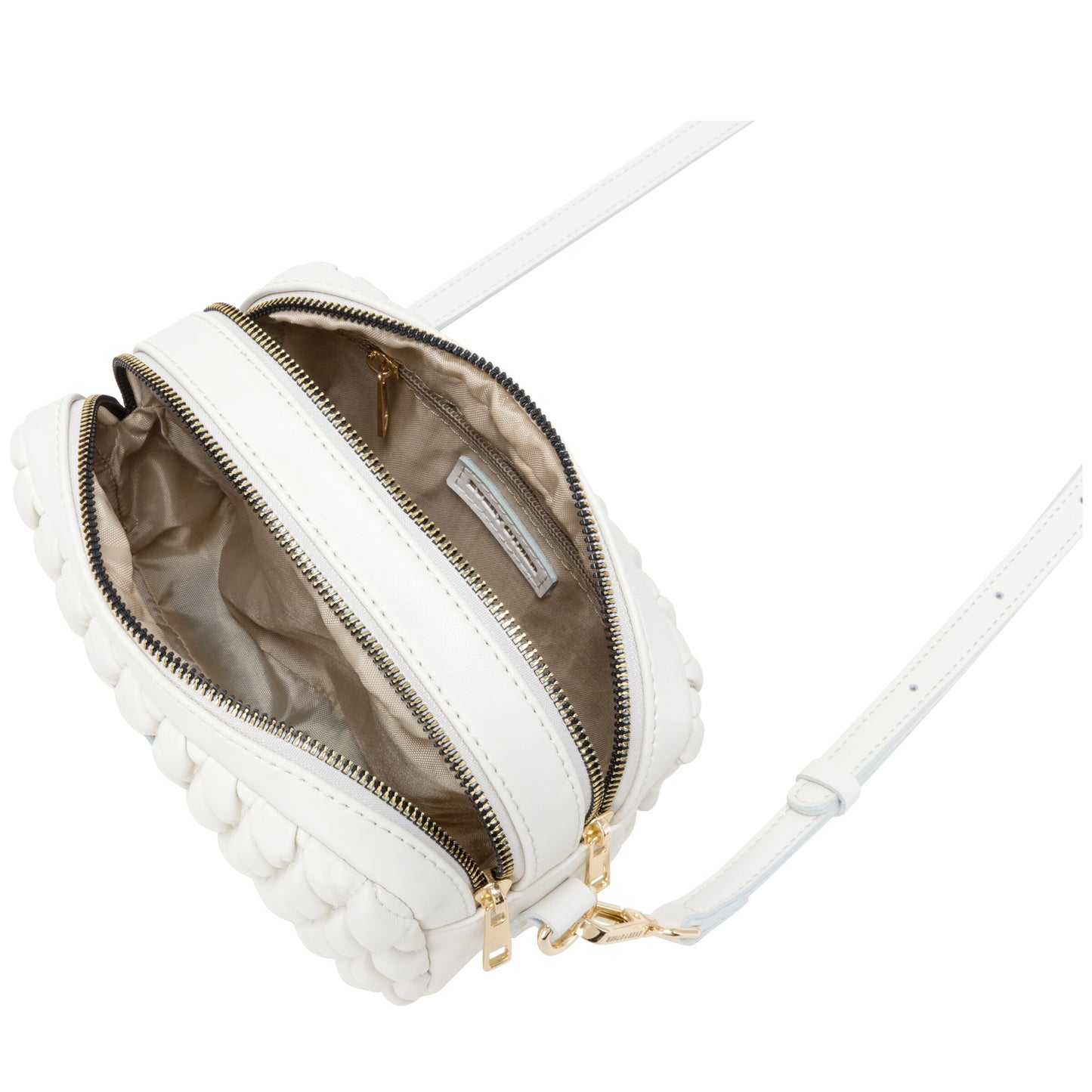 Quilted Camera Bag - White