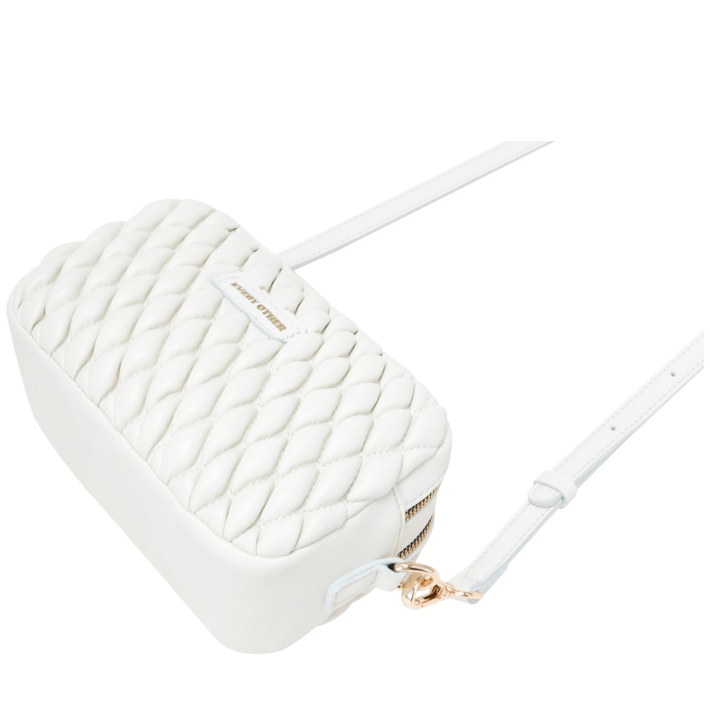 Quilted Camera Bag - White