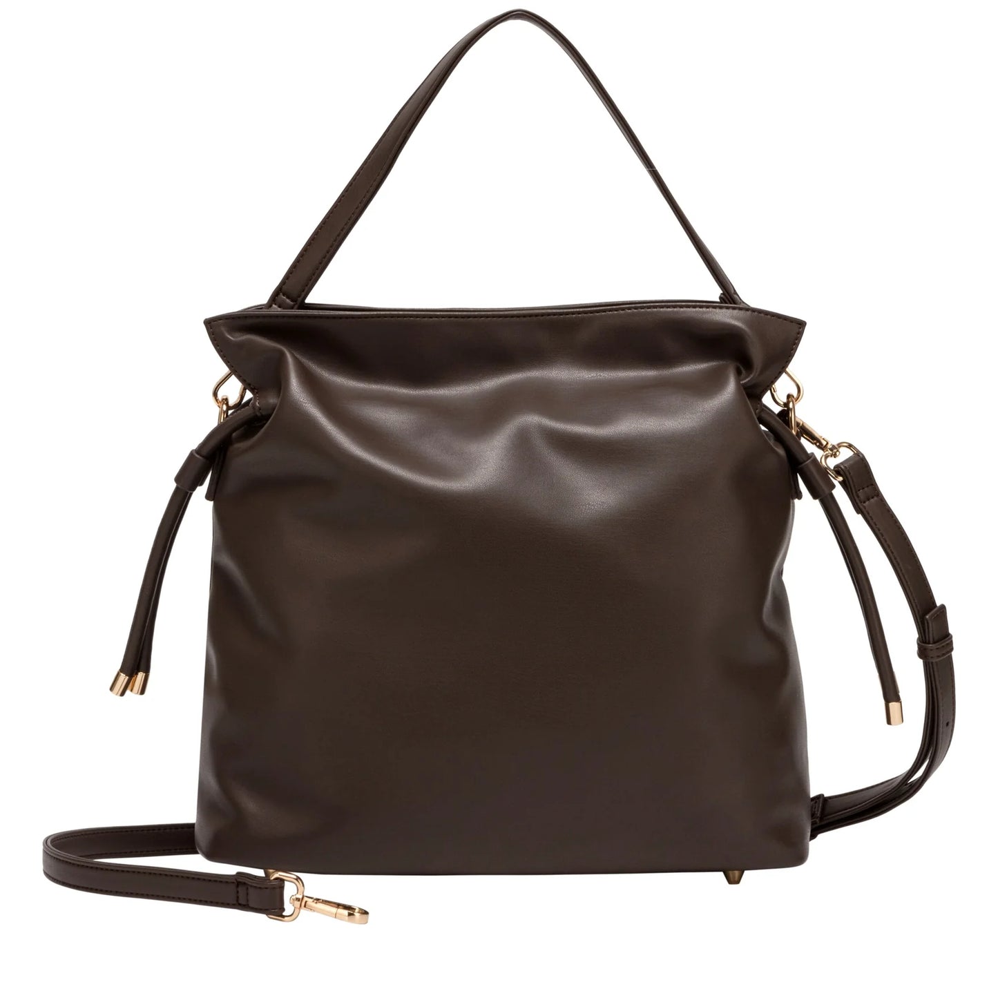 Drawstring Shoulder Cross Body Bag - Clay