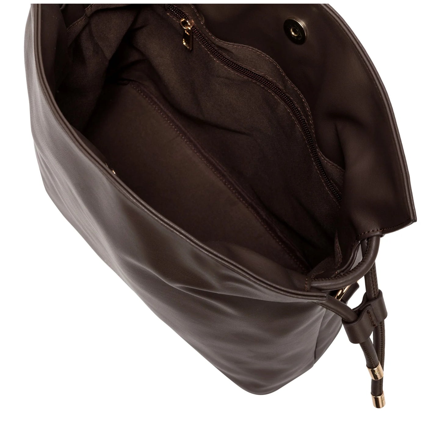 Drawstring Shoulder Cross Body Bag - Clay