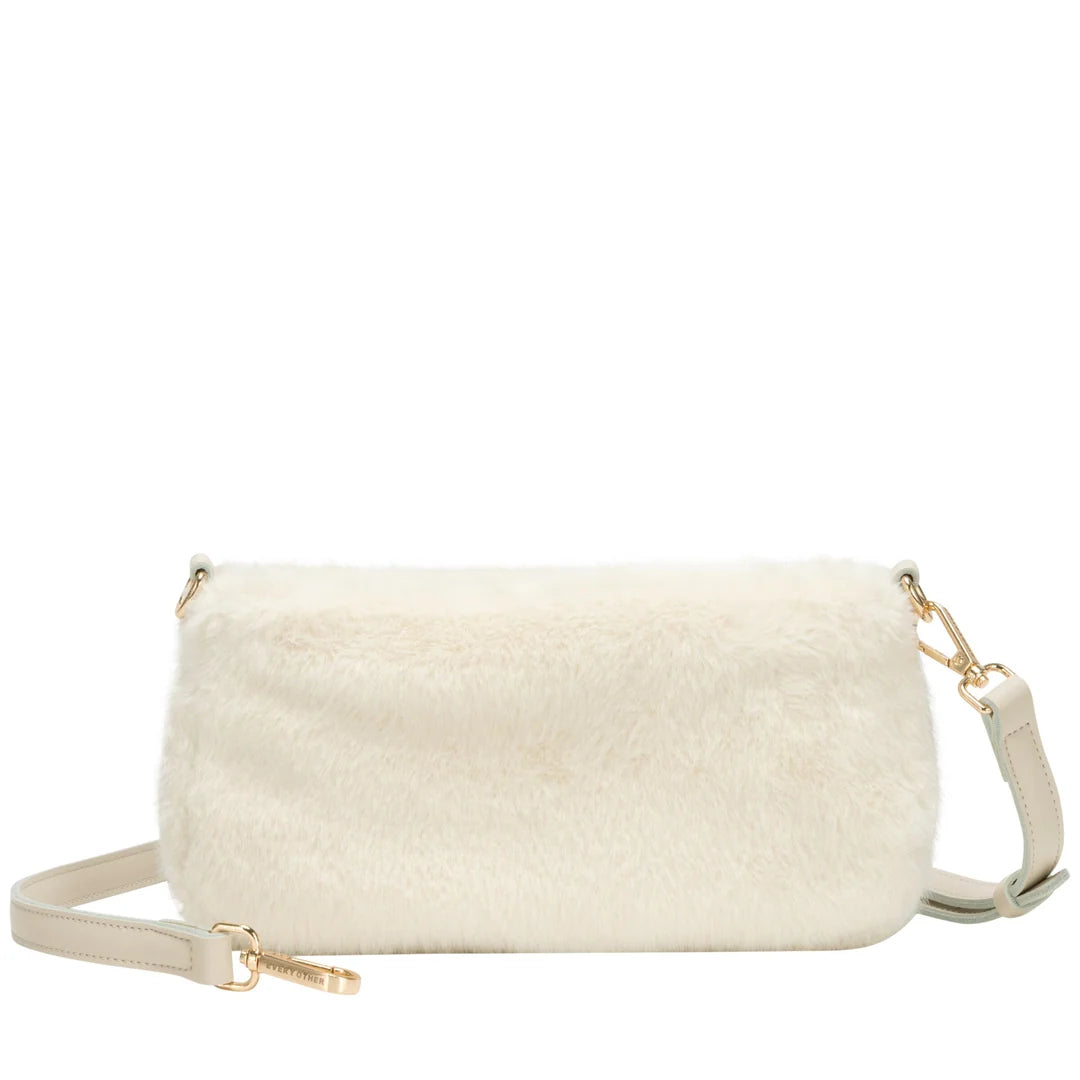 Baguette Cross Body Shoulder Bag - Off White