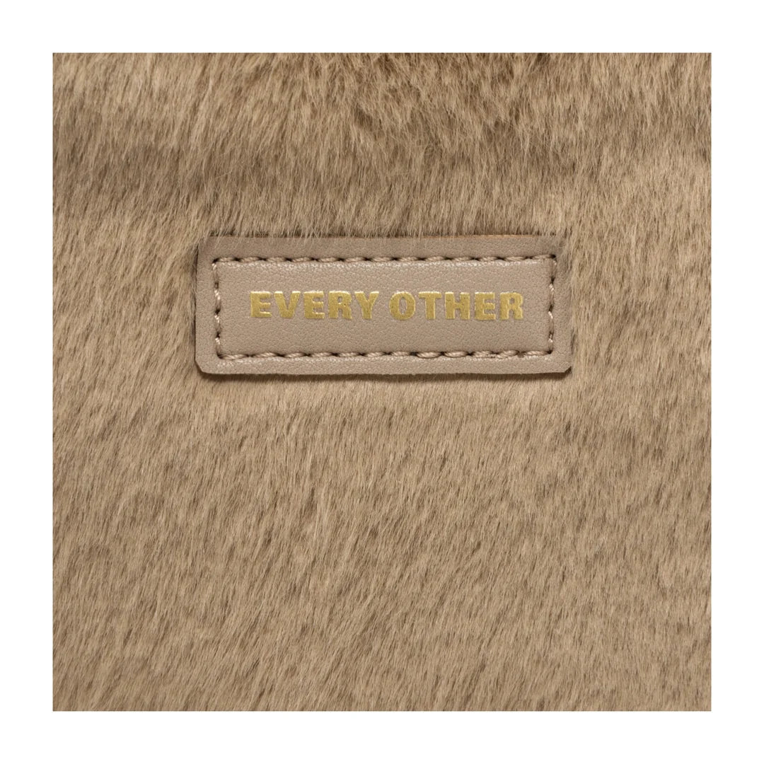 Baguette Cross Body Shoulder Bag - Taupe