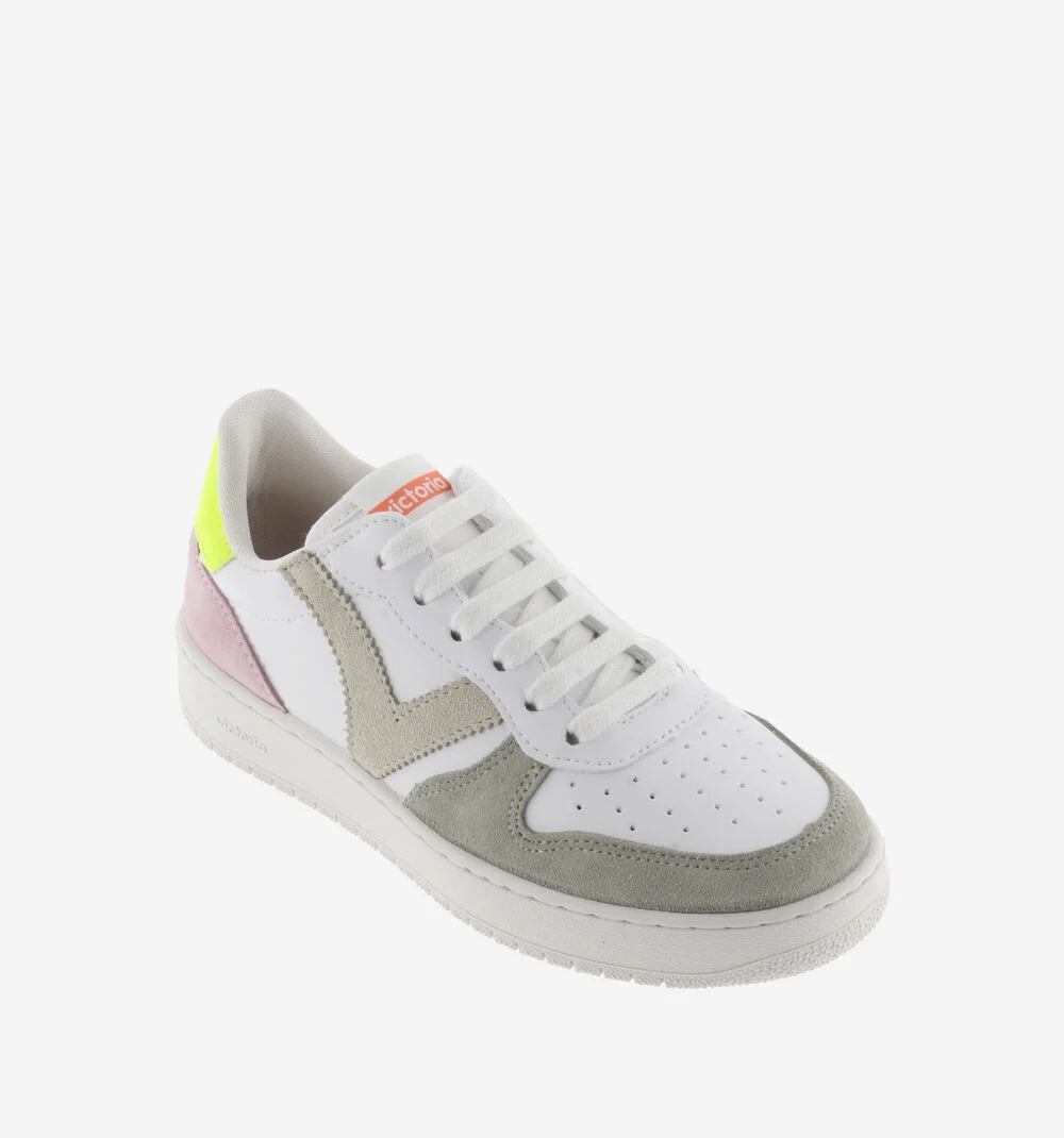 Seul Split Leather Multicolour Trainers - Amarillo