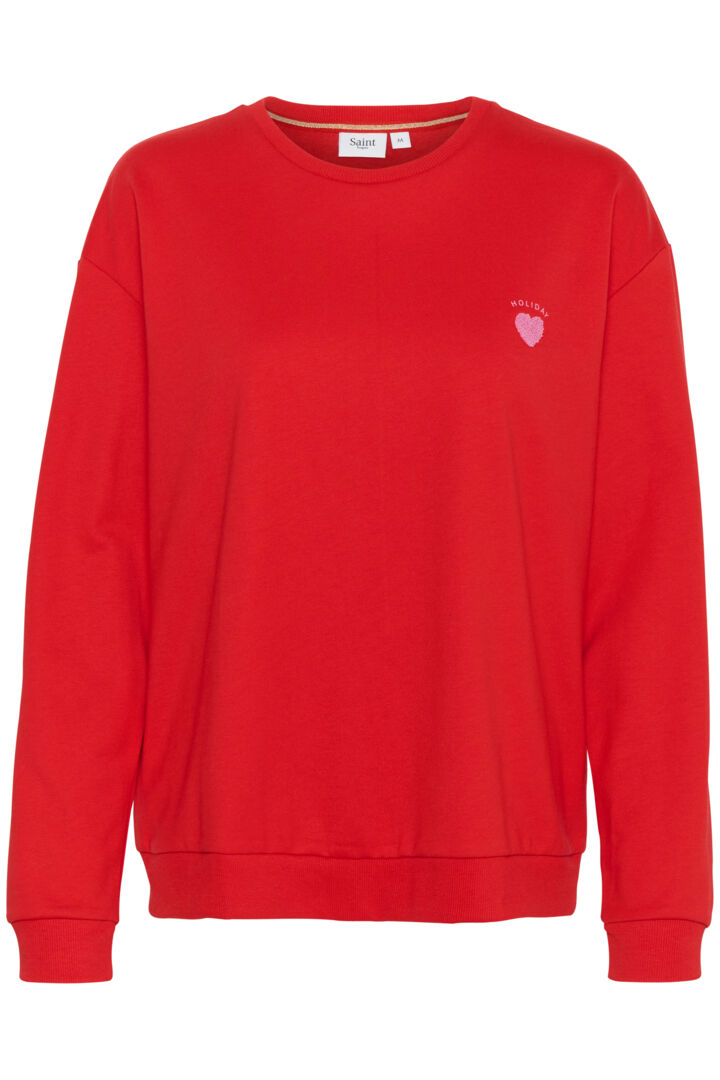 HannikaSZ Sweatshirt - Racing Red