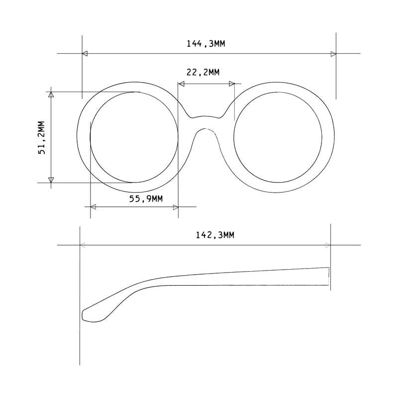 Monica Round Sunglasses - Havana Yellow