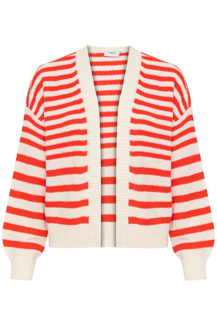 IbenmeiSZ Open Cardigan - Flame Scarlet