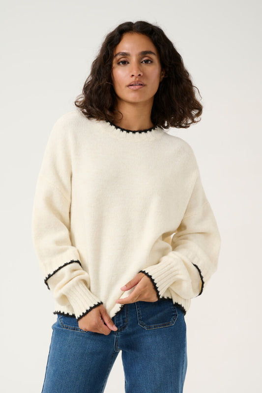 KAvilli Knit Pullover - Chalk Melange