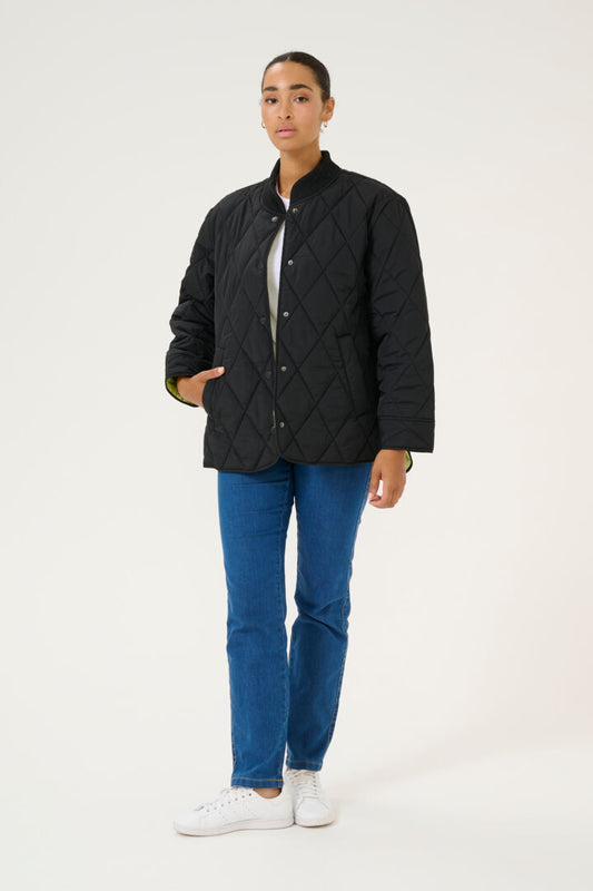 KAlorena Quilted Jacket - Deep Black