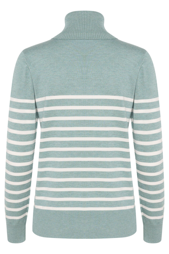 MilaSZ Rollneck Pullover - Blue Surf Melange