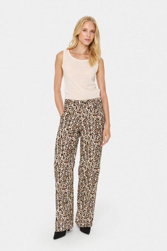 ZeekaSZ Jeans - Black Denim Leopard