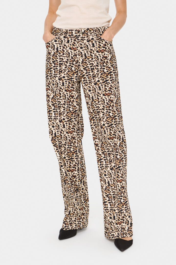 ZeekaSZ Jeans - Black Denim Leopard