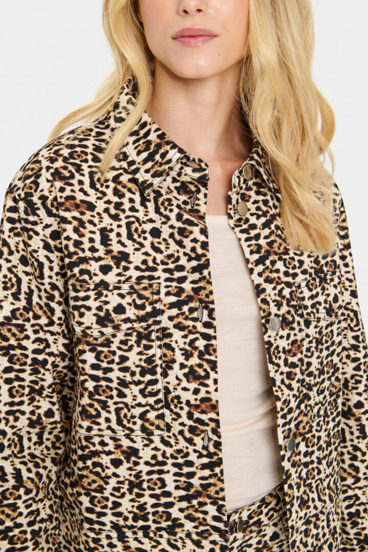 ZeekaSZ Jacket - Black Denim Leopard