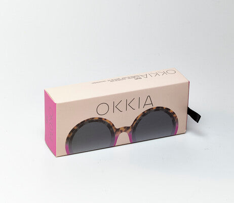 Monica Round Sunglasses - Pink Havana