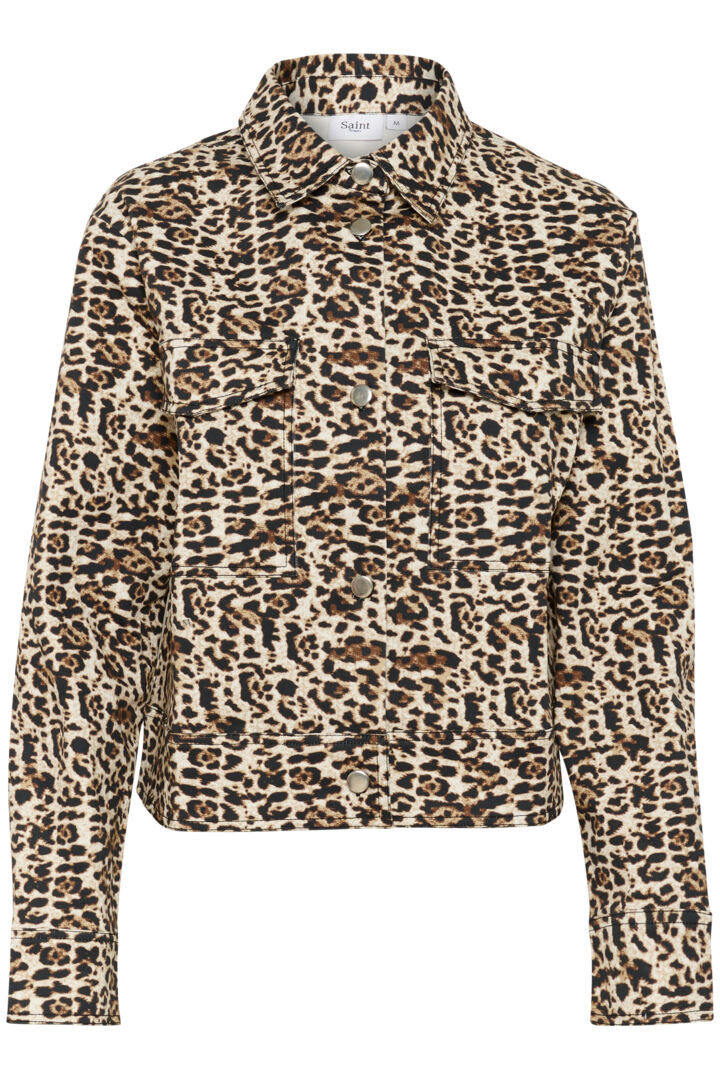 ZeekaSZ Jacket - Black Denim Leopard