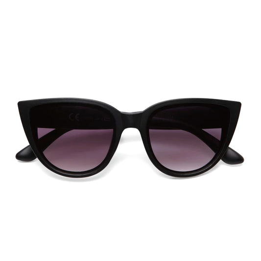 Silvia Cats Eye Sunglasses- Black