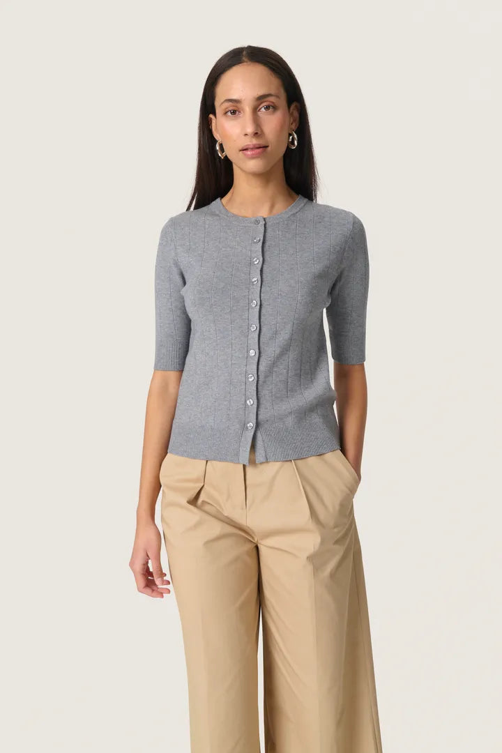 SLSpina Relief Cardigan - Ultimate Grey Melange