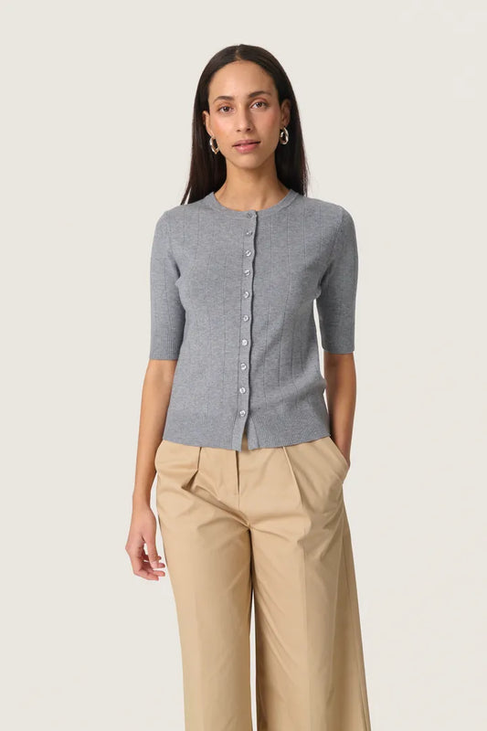 SLSpina Relief Cardigan - Ultimate Grey Melange